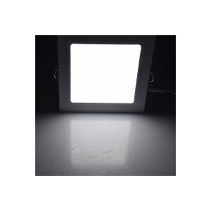 LED Licht-Panel "QCP-17Q", 17x17cm 230V, 12W,1164 Lumen,4200K / neutralweiß