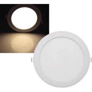LED Licht-Panel "QCP-22R", Ø 22,5cm 230V, 18W, 1647 Lumen, 2900K / warmweiß