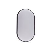 LED Wandleuchte "PALAU" IP54, 4000K Oval, 10 Watt, 900 Lumen, Anthrazit