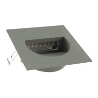 LED Wandeinbauleuchte WEL Q14 – 1,5 W, IP65, 3000K, Aluminium hellgrau