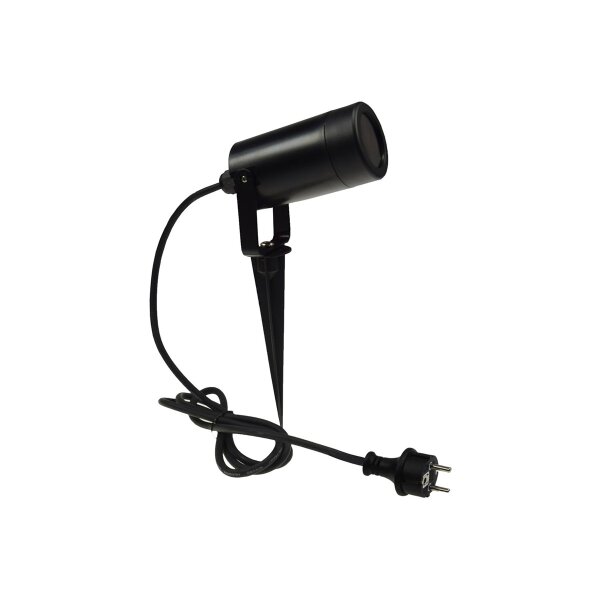 Gartenleuchte "KGL-110", schwarz 1,5m Kabel+Stecker, GU10-Sockel, IP44