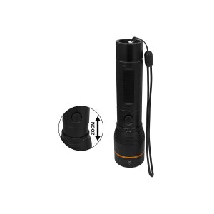 LED-Taschenlampe ARCAS mit Akku 20W 2000lm, Zoom,...