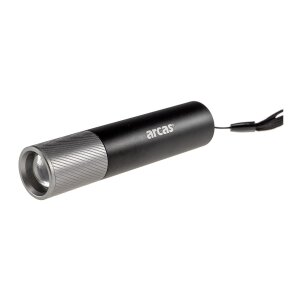 LED-Taschenlampe ARCAS mit Akku 3W 300lm, Zoom