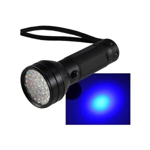 LED-Taschenlampe mit 51 UV LEDs Schwarzlicht, ØxL...