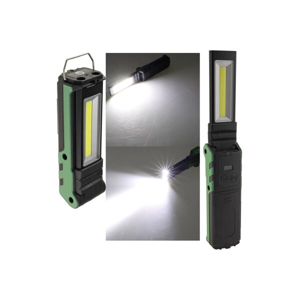 LED Akku-Arbeitsleuchte "FlapLED 500" LiIon Akku, Magnethalter, 5W, 400lm,IP44