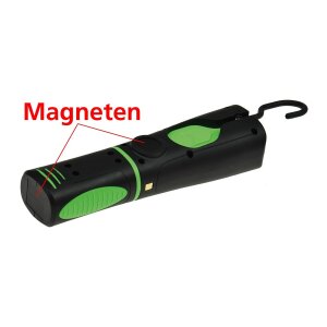 LED Stableuchte mit Akku "FlexiLED 300+" Ladeschale, Magnethalter, 3W, 250lm,IP44