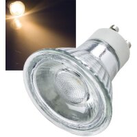 LED Strahler GU10 "H50 COB" 3000k, 440lm, 230V/5W, warmweiß