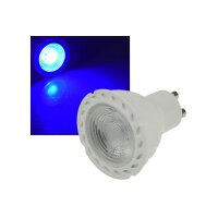 LED Strahler GU10 "LDS-50" blau 38°, 230V/5W