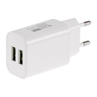 Stecker-Netzteil mit USB "CTN-0520 Duo" Aus 5V=, 2x1/1x2A, 10W