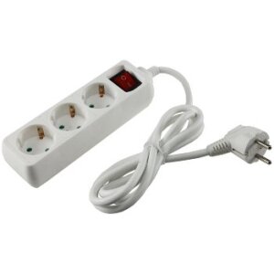Schutzkontakt-Steckdosenleiste 3-fach 3600W, 1,4mKabel,...