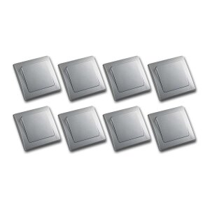 8er Set DELPHI Wechsel-Schalter silber 250V~/ 10A
