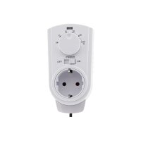 Steckdosen-Thermostat "ST-50" ana EXT 5-30°C, 230V, 2m Kabel + Außenfühler
