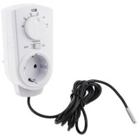 Steckdosen-Thermostat "ST-50" ana EXT 5-30°C, 230V, 2m Kabel + Außenfühler