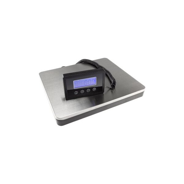 Paketwaage / Versandwaage "CT PW-50" 0,1-50kg, ±10g, 30x25cm Edelstahl-Platte