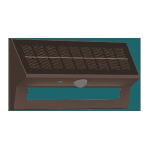 LED Solar Wandleuchte SWL-AS400, IP44, PIR, 400lm, warmweiß 3000K