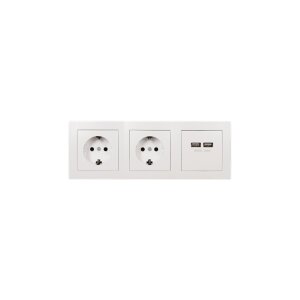 McPower Flair Steckdosenblock, 2× Schuko + 2×...