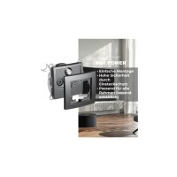 Antennendose McPower „Flair“ anthrazit – TV/SAT/FM, UP, 81mm