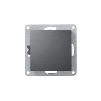 McPower „Flair“ Taster anthrazit – UP 250V~/10A, 81mm, Schraubanschluss
