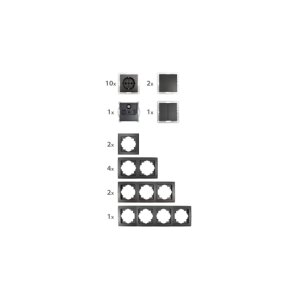 McPower Flair Komfort Set 23-teilig Anthrazit |...