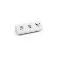 McPower Steckdosenblock "Cup" weiß, 3-fach + USB, 3600 W