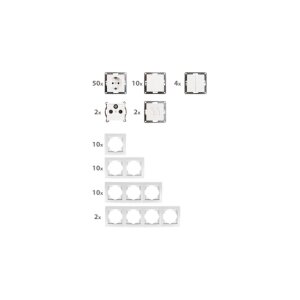McPower Flair Megaset-Profi 100-teilig, Steckanschluss,...