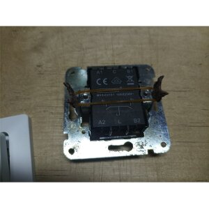 B-Ware MILOS Serien-Schalter 2-fach 250V~/ 10A inkl. Rahmen, Unterputz, weiß matt