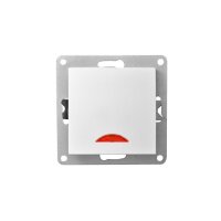 McPower Flair Schalter mit Kontroll-Leuchte, UP, weiß, 250V~/10A