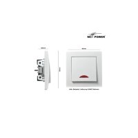 McPower Flair Schalter mit Kontroll-Leuchte, UP, weiß, 250V~/10A