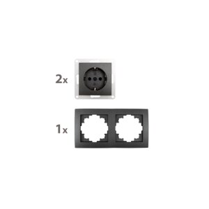 McPower Flair Beginner 2S Steckdosen-Set 3-teilig...