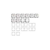 McPower Flair Standard Profi Set, 20-teilig, Steckanschluss, weiß – Schalter & Steckdosen