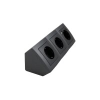 McPower Flair 3-fach Steckdosenblock mit USB anthrazit | Aufbau | 230V