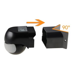 Bewegungsmelder CBM für Ecke – Schwarz,...