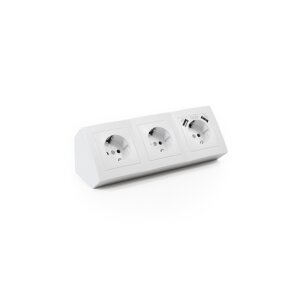 McPower Flair 3-fach Steckdosenblock mit USB, Aufbau,...