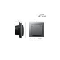 McPower „Flair“ IP44 Steckdose – 250V, 16A, Steckanschluss, UP