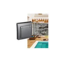 McPower „Flair“ IP44 Steckdose – 250V, 16A, Steckanschluss, UP