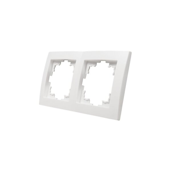 McPower Flair 2-fach Rahmen, weiß, IP20, 152 × 81 mm