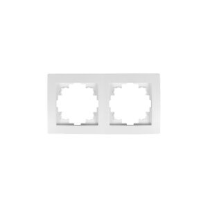 McPower Flair 2-fach Rahmen, weiß, IP20, 152 × 81 mm