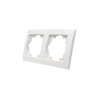 McPower Flair 2-fach Rahmen, weiß, IP20, 152 × 81 mm