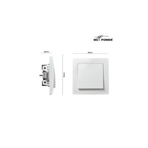 Kreuzschalter McPower Flair, 250V~/10A, UP, weiß