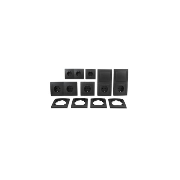 McPower Flair Standard Set 20-teilig Anthrazit | Schalter & Steckdosen