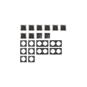 McPower Flair Standard Set 20-teilig Anthrazit | Schalter & Steckdosen