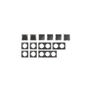 McPower Flair Flur Set 13-teilig Anthrazit | Schalter & Steckdosen