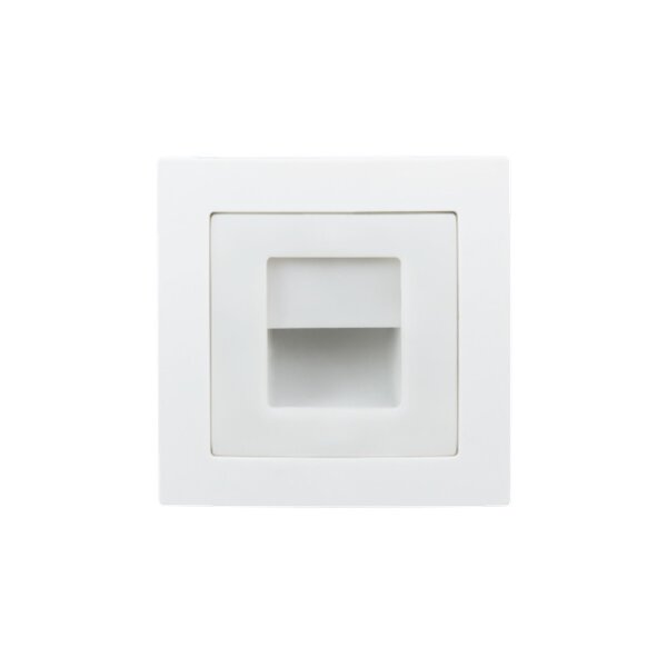 McPower Flair LED-Einbauleuchte, 80×80 mm, 3000K, warmweiß, 86 lm