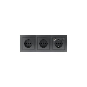 McPower Steckdosenblock "Flair" 3-fach USB-C/A,...