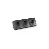 McPower Steckdosenblock "Flair" 3-fach USB-C/A, anthrazit