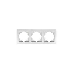 McPower Flair 3-fach Rahmen, weiß, Unterputz, 223×81 mm