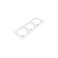 McPower Flair 3-fach Rahmen, weiß, Unterputz, 223×81 mm