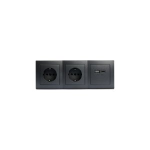 McPower Steckdosenblock "Flair" 3-fach USB-C/A,...