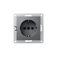 McPower „Flair“ Steckdose anthrazit – 250V~/16A, Steckanschluss