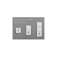 Schalter und Steckdosen Set McPower Flair „Tür 2-fach-Style“ – Weiß + Glasrahmen